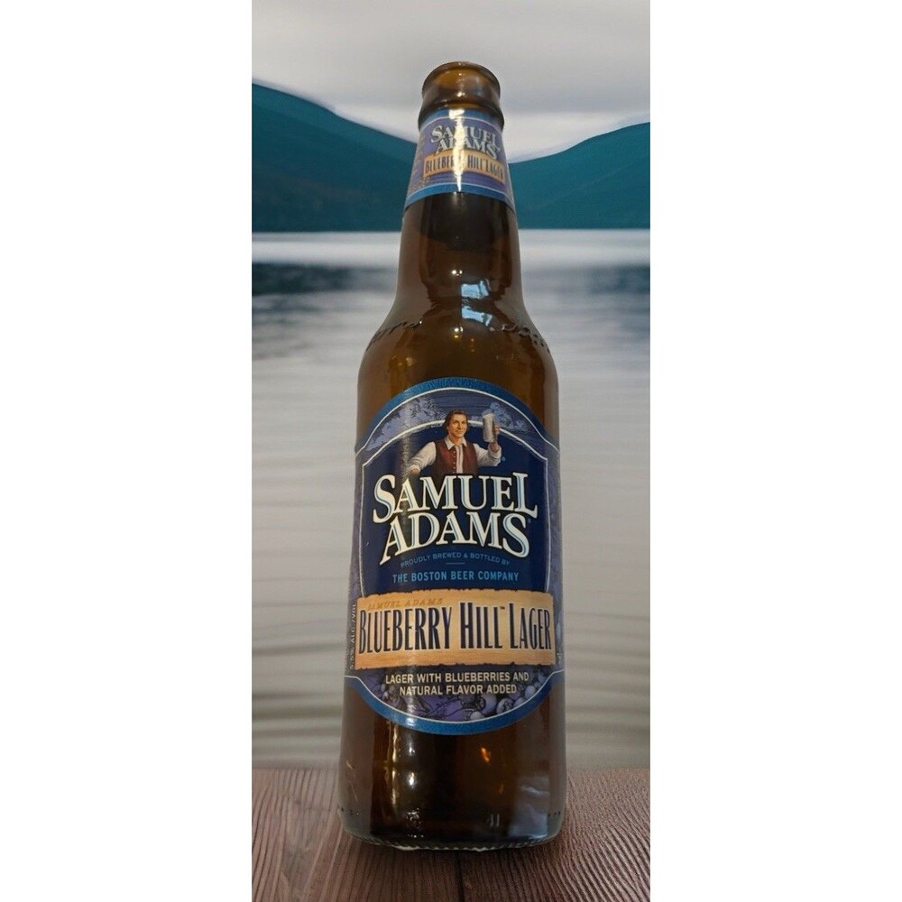 Vintage Sam Adams Blueberry Hill Lager Beer Bottle From Boston MA